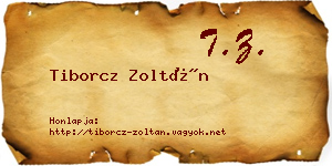 Tiborcz Zoltán névjegykártya